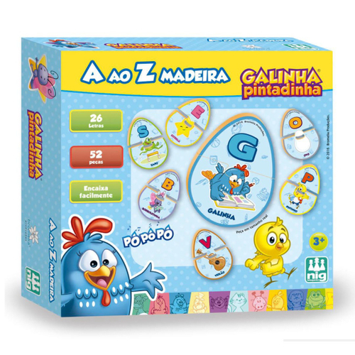 Jogo A ao Z galinha pintadinha - nig brinquedos em Promoção na Americanas