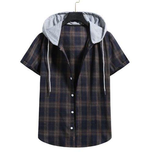 half flannel half moletom com capuz