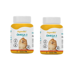 Combo 2 Unidades Omega 3 Dog 500mg - Organnact Menor preço em Combo 2 Unidades Omega 3 Dog 500mg - Organnact