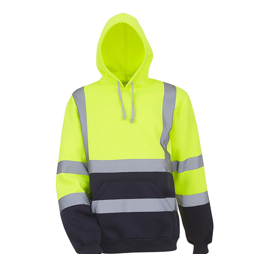blue hi vis moletom com capuz