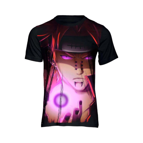 Camiseta Unissex Nuvem Akatsuki: Naruto Shippuden (Preta) - Anime