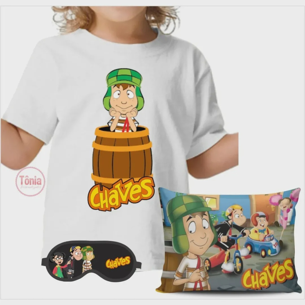 Roblox Kit Camiseta Almofada E Máscara De Dormir em Promoção na