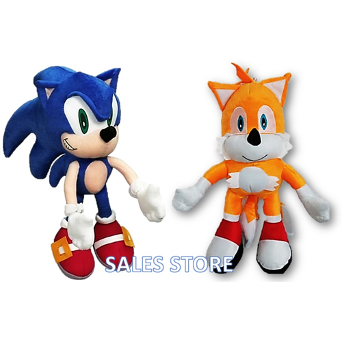 Boneco Brinquedo de Pelúcia Tails Filme Sonic Presente de Menino