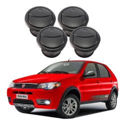 Kit 4x Difusor Ar Palio Economy Fire Way 2004 a 2015 Menor preço em Kit 4x Difusor Ar Palio Economy Fire Way 2004 a 2015