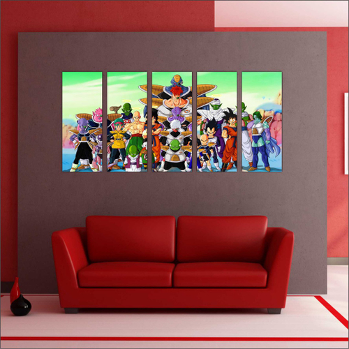 Quadro Decorativo Dragon Ball Goku Desenho Anime Com Moldura G01