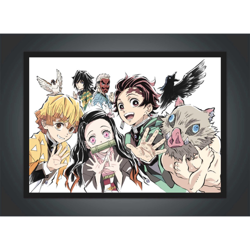 Quadro Anime Demon Slayer Desenho Com Moldura G02 em Promoção na Americanas