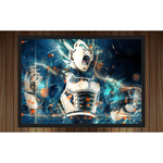 Quadro Decorativo emoldurado Poster Moldura Game Dbz Desenho Goku em  Promoção na Americanas