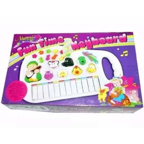 Piano Infantil Teclado Musical Bebê Ia Ia O Bichos - R$ 54,67