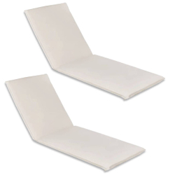 Kit 2 Almofadas p/ Espreguiçadeira Colchonete Branco Menor preço em Kit 2 Almofadas p/ Espreguiçadeira Colchonete Branco