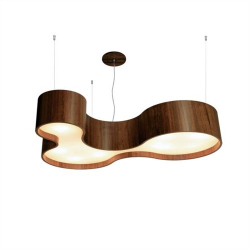 Lustre Pendente Accord Semi Cilíndrico 1216 em Madeira 80cm Menor preço em Lustre Pendente Accord Semi Cilíndrico 1216 em Madeira 80cm