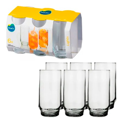 Jogo de Copos Vidro Lights Suco - Nadir 6un Menor preço em Jogo de Copos Vidro Lights Suco - Nadir 6un