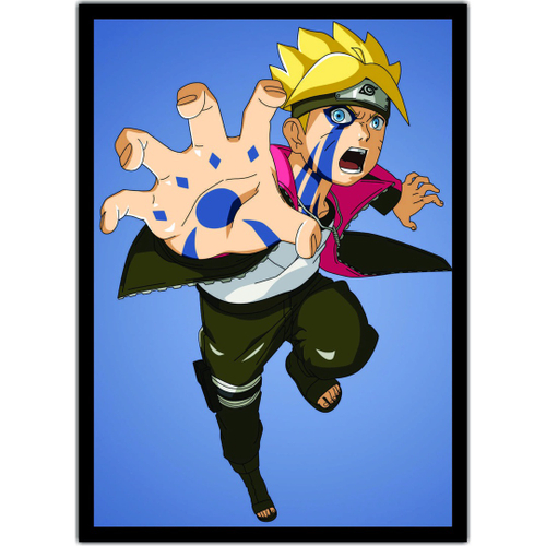 Quadro Anime Naruto Shippuden Desenho Com Moldura G03