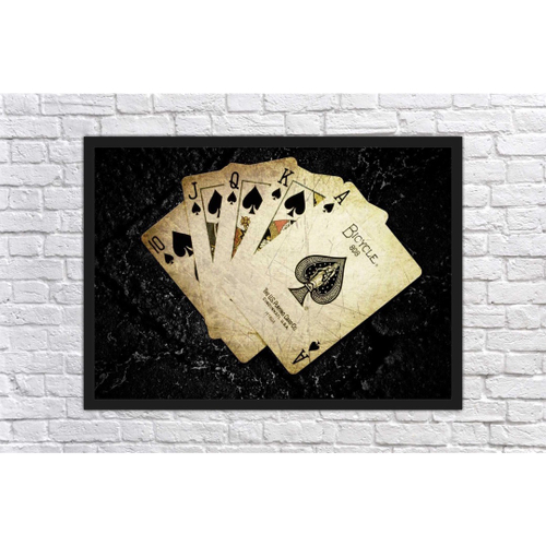 Quadro Decorativo Jogos Cartas Baralho Decorações