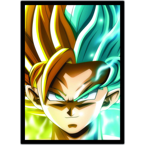 Quadro Dragon Ball Goku Anime Desenho Com Moldura G014