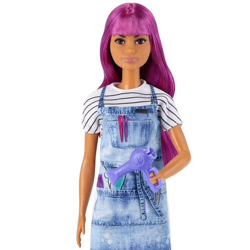 Boneca Barbie Profissões Cabeleireira Fashion DVF50 Mattel