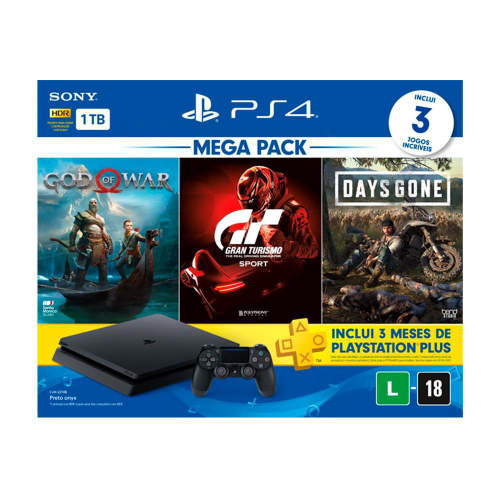 Console playstation 4 slim 1 tb bunble 12