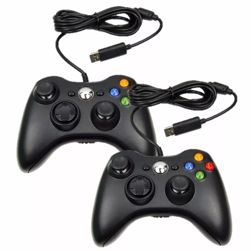 Controle Usb Com Fio Para Xbox 360 Computador Notebook Branco em