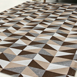 Menor preço em Tapete Dallas Para Sala Ou Quarto Antiderrapante Jacquard 1,35m x 1,00m Caramelo