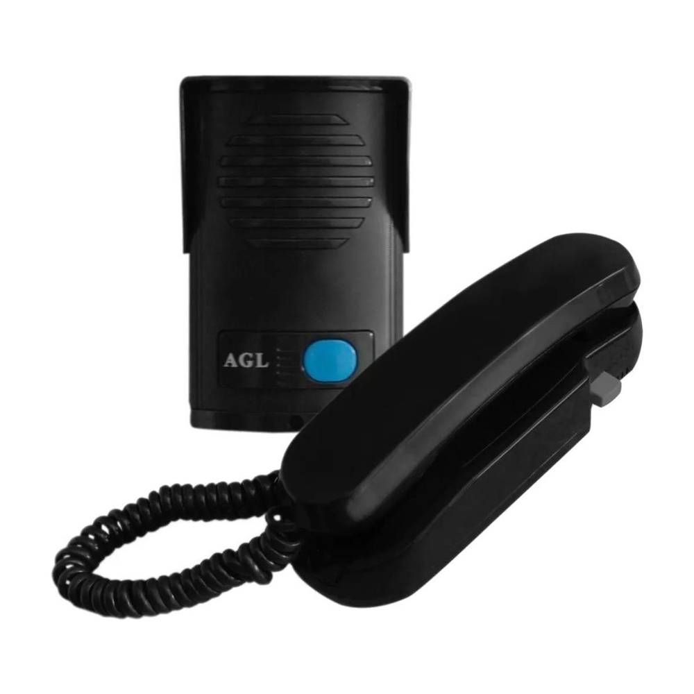 Porteiro Eletrônico Agl P10 S Preto Alimentação Externa Submarino 0591