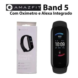 Relógio Amazfit Band 5 Alexa Oxímetro Versão Global Preto é boa?