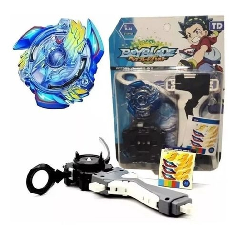 Beyblade Burst Metals C/lançador Victory Valtriek V2 Valt em Promoção na  Americanas