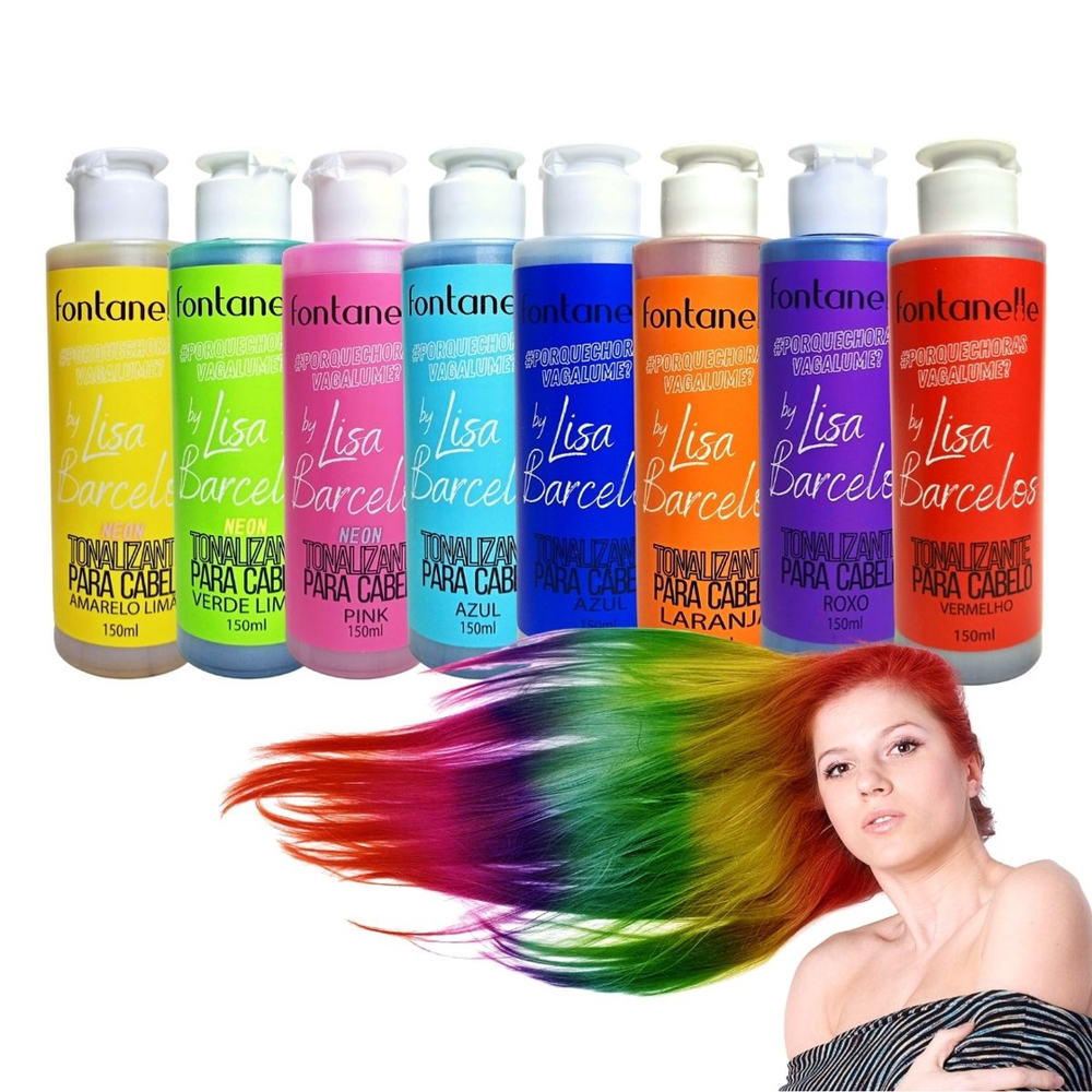 Tonalizante Colorido Para Cabelos Fontanelle by Lisa Barcelos em