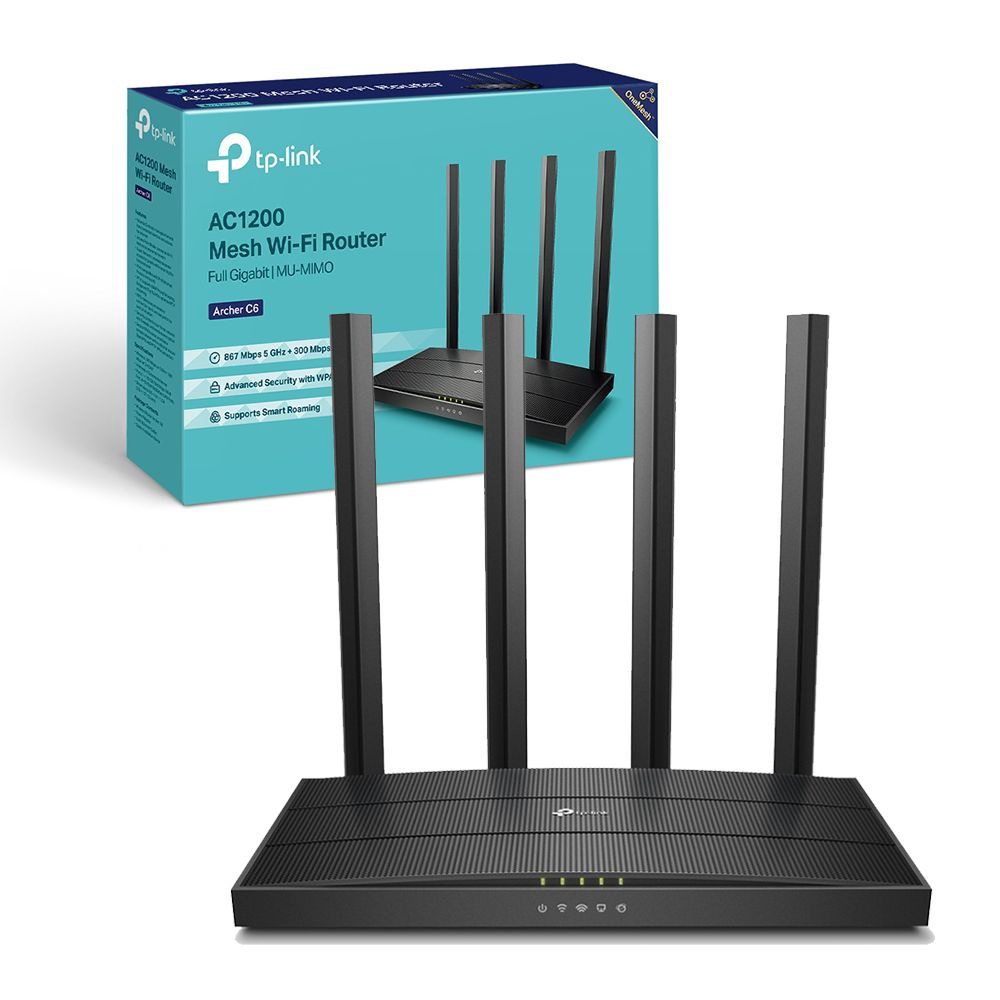 Roteador TP Link Archer C6 V3 20 AC1200 Mbps Mesh Wireless Mu mimo 