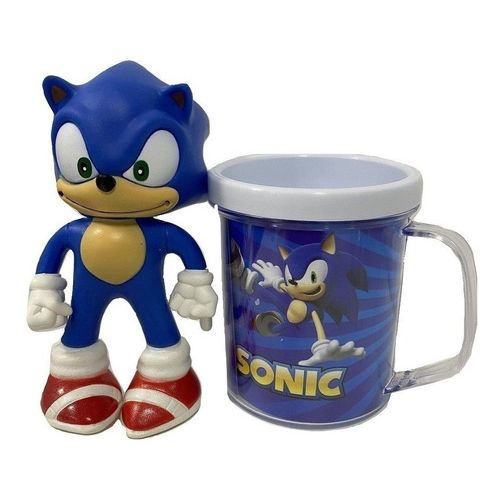 Kit Infantil Sonic Boneco e Copo em Promoção na Americanas