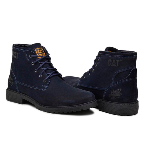 Bota Caterpillar 2160 em Couro - Azul em Promoção na Americanas