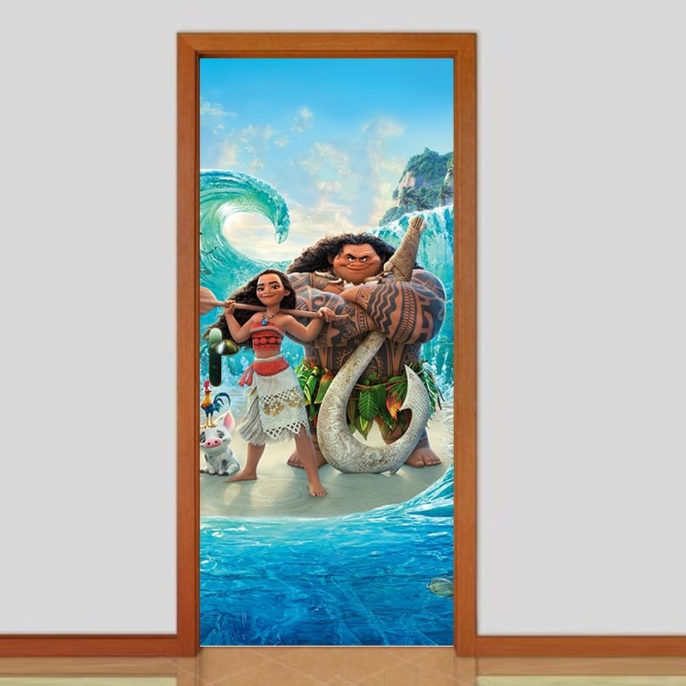 Adesivo Envelopamento Guarda Roupas Moana 02 em Promoção na Americanas