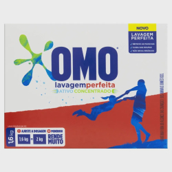 Sabão em Pó (Lava Roupas) omo Lavagem Perfeita 1,6 Kg Menor preço em Sabão em Pó (Lava Roupas) omo Lavagem Perfeita 1,6 Kg