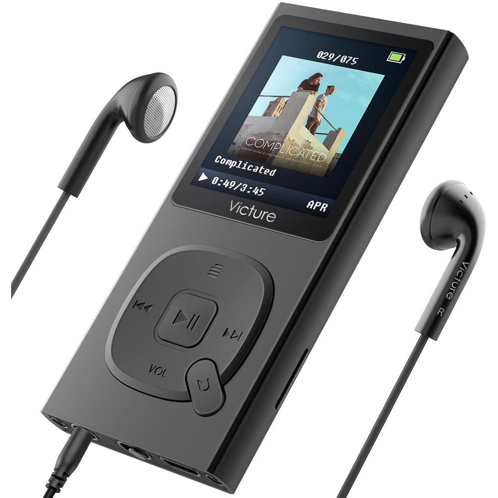 Victure 100 Horas MP3 Player 8G Portátil Lossless Sound HiFi Metal
