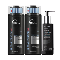 Kit truss ultra hydration plus + night spa Menor preço em Kit truss ultra hydration plus + night spa