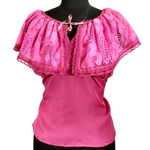 Blusa estilo Cigana com Babado