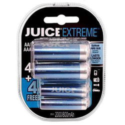 Pilhas Recarregáveis Juice Extreme 4 Aa E 4 Aaa é ruim? Pilhas Recarregáveis Juice Extreme 4 Aa E 4 Aaa é boa?