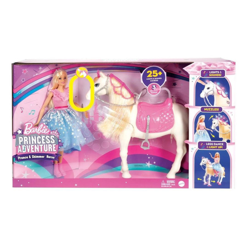 Barbie aventura da princesa com cavalo - mattel em Promoção na Americanas