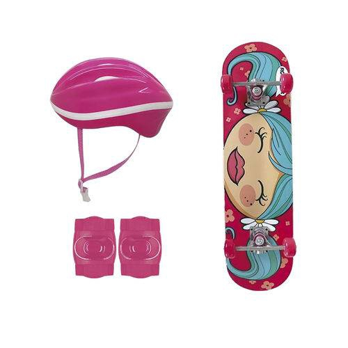 Mini Skate Infantil Menina Feminino Completo Board Rosa Kids em Promoção na  Americanas