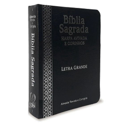 Biblia Sagrada Evangelica Preta Masculina Feminina Harpa Menor preço em Biblia Sagrada Evangelica Preta Masculina Feminina Harpa