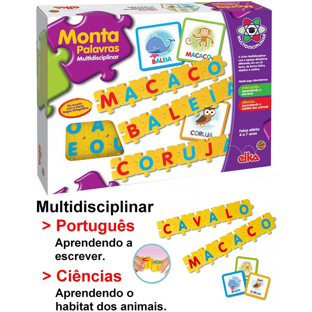 Jogo de letras de correspondência de brinquedo educativo para crianças 3 4  5 anos, leitura de alfabeto e ortografia, palavras e objetos