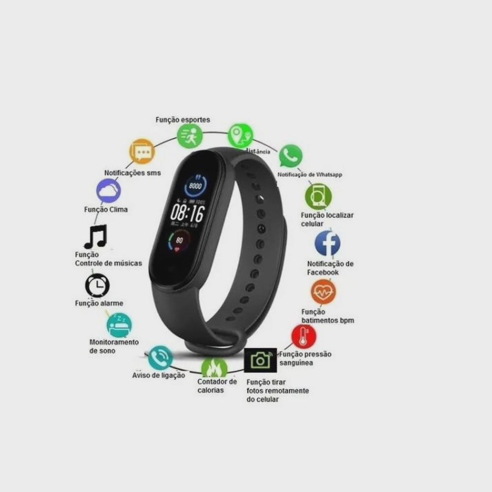 smartband m5 não carrega