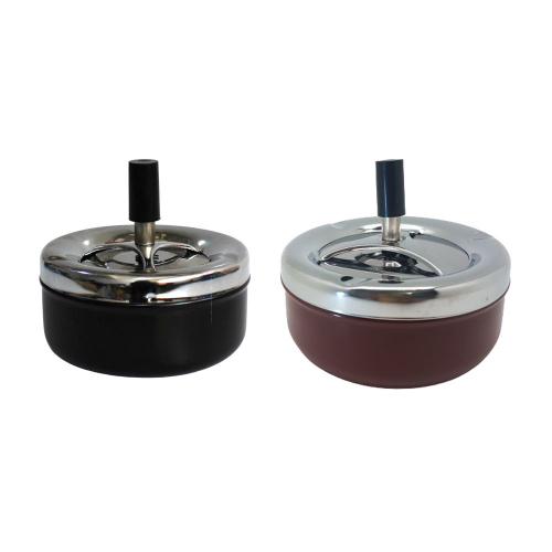 Cinzeiro de mesa metal Anticheiro redondo 12x10c Decoração é boa?