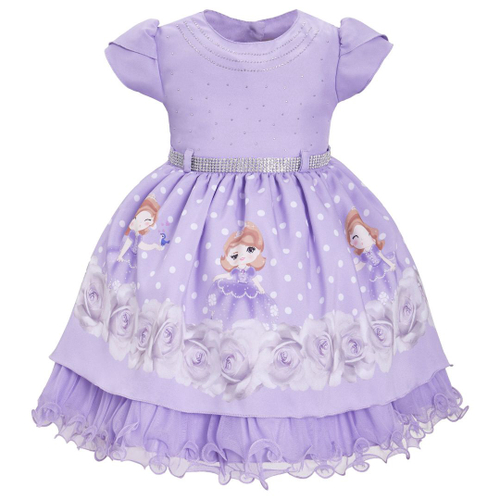 Vestido Infantil Temáticos da Gigi Princesa Sofia