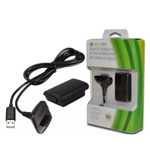 Kit Carregador E Bateria 4800 Mah Para Controle Xbox 360