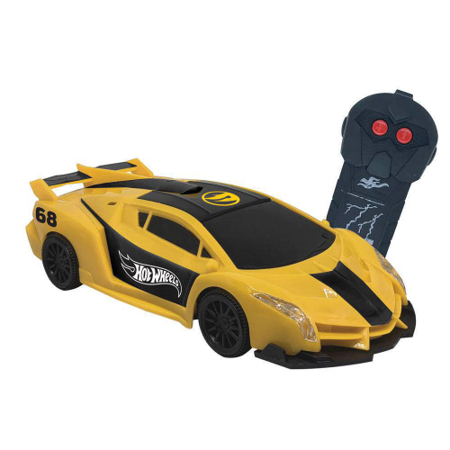 CARRO COM CONTROLE REMOTO RUSH HOT WHEELS 49MHZ CANDIDE 4548