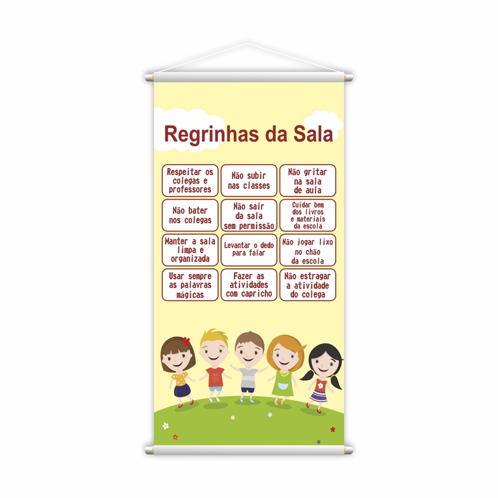 Banner Pedagógico Palavras do Dia Escolar 80x50cm : :  Papelaria e Escritório