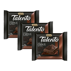Kit 3x Chocolate Garoto Talento Nibs De Cacau Nestlé 75g é boa?