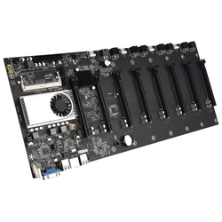 Conjunto de cpu da placa-mãe BTC-37 Miner 8 slot de interface integrado para placa de vídeo é boa?