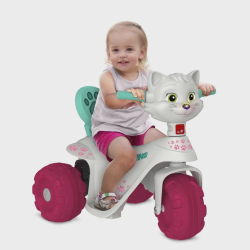 Moto Eletrica Infantil BangToys Patrulha Canina Scooter Rosa 6V