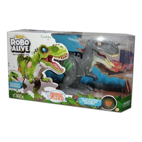 Robo Alive Dinossauro: Ataque do T-Rex Cinza - Candide 1113 - Os melhores  preços você encontra aqui.