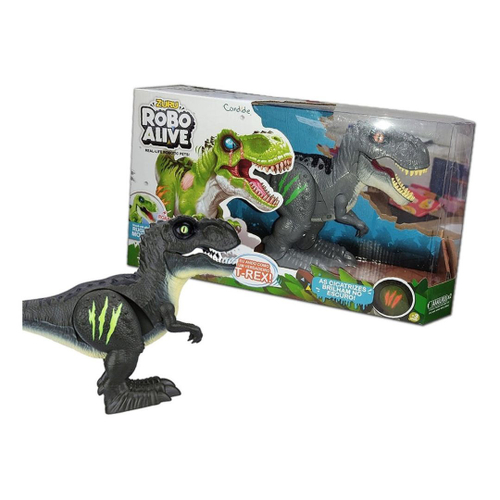 Robo Alive Dinossauro T-Rex - Candide 1113 - Pirlimpimpim Brinquedos